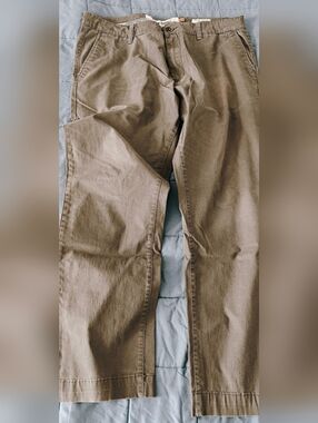 Tailor Vintage Men's Grey Olive Khaki Chinos in Tanlor
